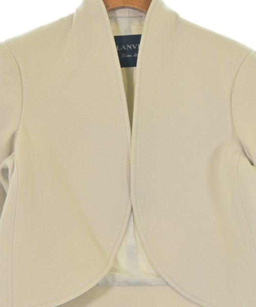 LANVIN（ランバン）ノーカラージャケット 白 サイズ:34(XXS位) レディース/2200657576097