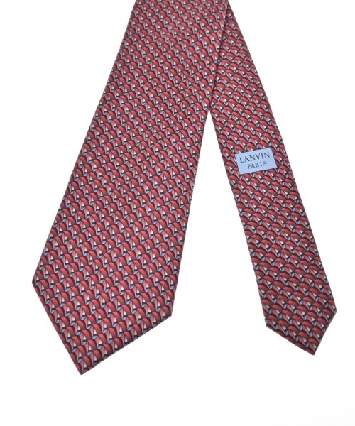 LANVIN（ランバン）ネクタイ 赤 サイズ:- メンズ/2200661081099