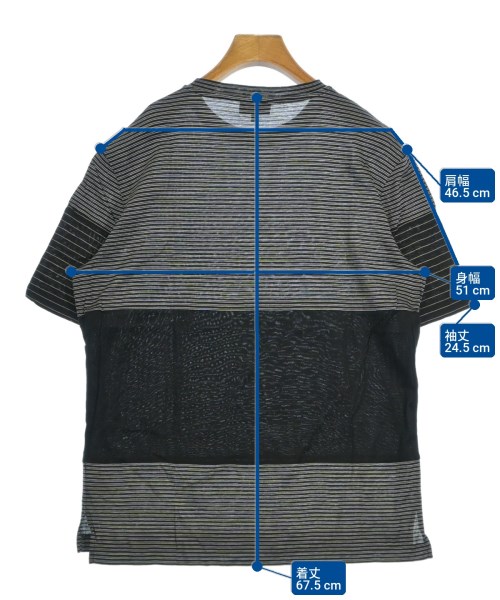 LANVIN（ランバン）Tシャツ・カットソー 黒 サイズ:XS メンズ/2200714246062