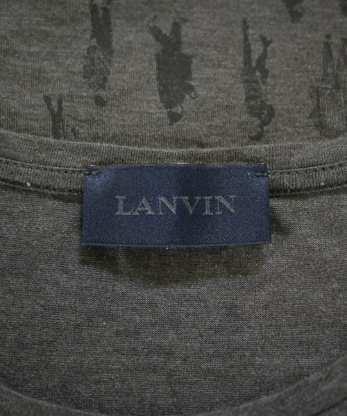 LANVIN（ランバン）Tシャツ・カットソー グレー サイズ:M メンズ/2200715860083