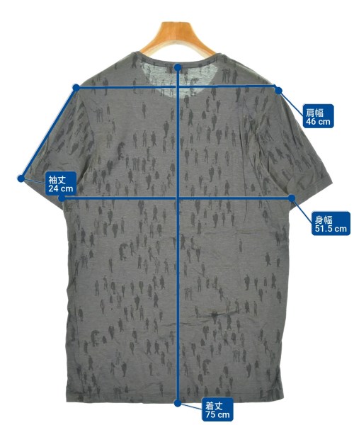 LANVIN（ランバン）Tシャツ・カットソー グレー サイズ:M メンズ/2200715860083