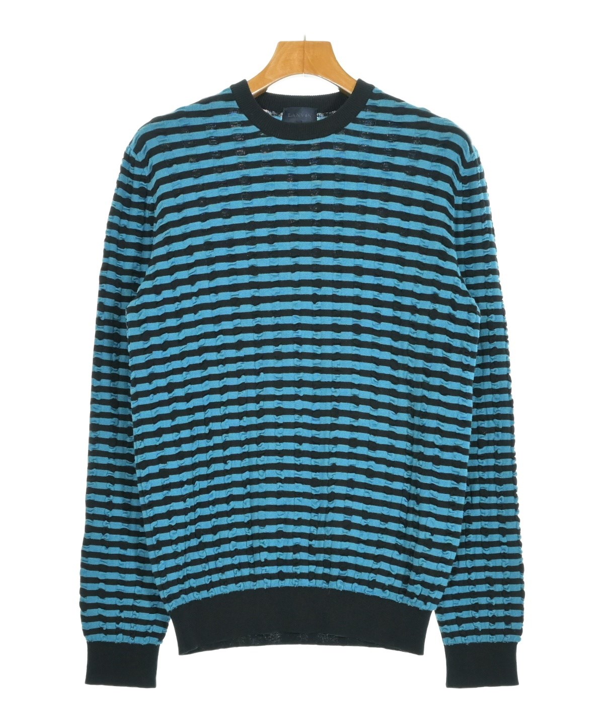 LANVIN COLLECTION ニット・セーター 38(S位) 紺x黒 【古着】【中古】 LANVIN COLLECTION - LANVIN COLLECTION ニット・セーター 38(S位) 紺x