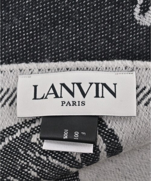 LANVIN（ランバン）マフラー 黒 サイズ:- メンズ/2200645228076