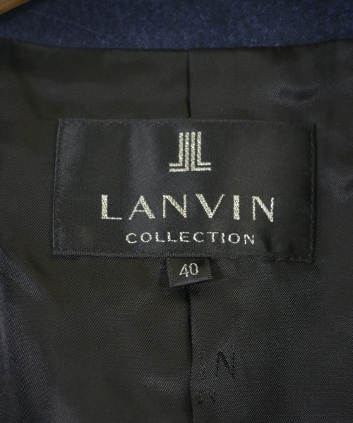 LANVIN COLLECTION（ランバンコレクション）ノーカラージャケット 紺 サイズ:40(M位) レディース/2200638158021