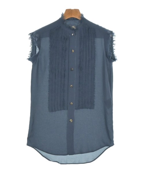 LANVIN(ランバン)ブラウス 紺 サイズ:34(XXS位)/2200639802077
