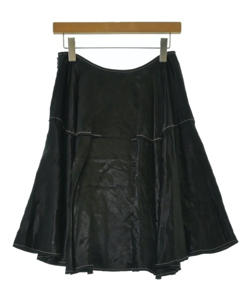 LANVIN（ランバン）ひざ丈スカート 黒 サイズ:36(XS位) レディース/2200702515262