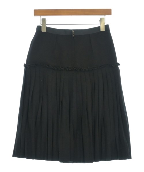 LANVIN（ランバン）ひざ丈スカート 黒 サイズ:36(XS位) レディース/2200699859141
