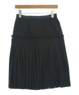 LANVIN（ランバン）ひざ丈スカート 黒 サイズ:36(XS位) レディース/2200699859141