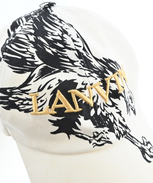 LANVIN（ランバン）キャップ 白 サイズ:- メンズ/2200708122044