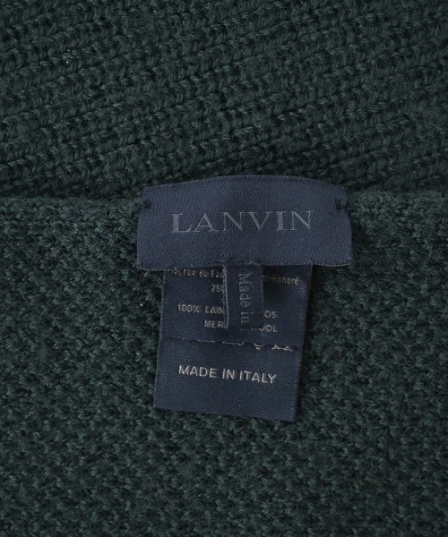 LANVIN（ランバン）マフラー 緑 サイズ:- メンズ/2200666525079