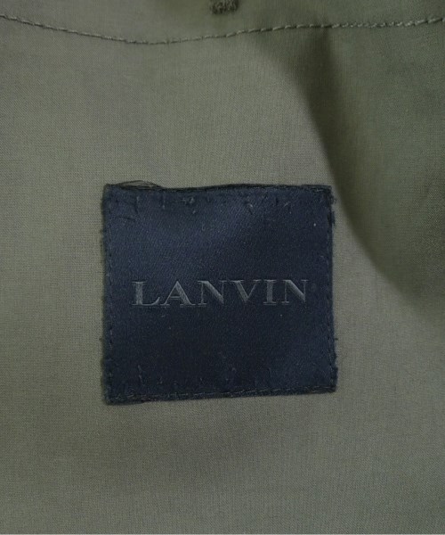 LANVIN（ランバン）ステンカラーコート カーキ サイズ:44(S位) メンズ/2200705631044