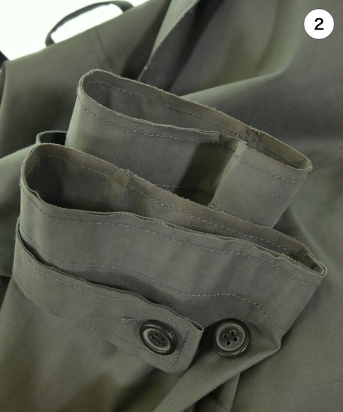 LANVIN（ランバン）ステンカラーコート カーキ サイズ:44(S位) メンズ/2200705631044