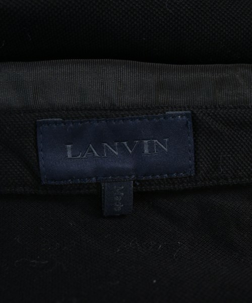 LANVIN（ランバン）ポロシャツ 黒 サイズ:S メンズ/2200705631211