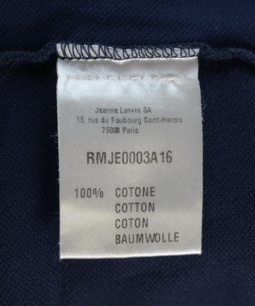 LANVIN（ランバン）ポロシャツ 紺 サイズ:S メンズ/2200705631273