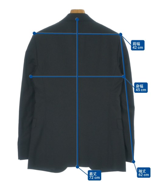 LANVIN（ランバン）ビジネス 黒 サイズ:44/44(S位) メンズ/2200720787030