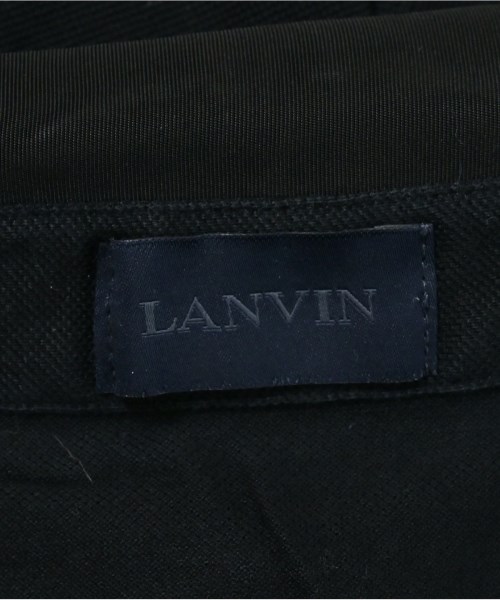 LANVIN（ランバン）ポロシャツ 黒 サイズ:M メンズ/2200685264126