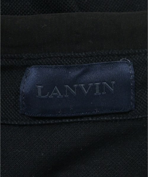 LANVIN（ランバン）ポロシャツ 黒 サイズ:M メンズ/2200685264171