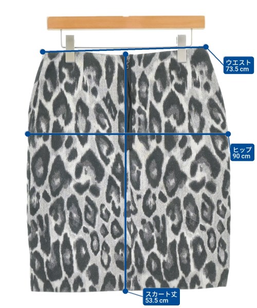 LANVIN（ランバン）ひざ丈スカート グレー サイズ:38(S位) レディース/2200680599353