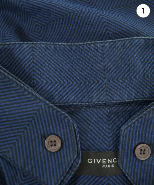 GIVENCHY（ジバンシィ）カジュアルシャツ 青 サイズ:38(S位) メンズ/2200644455053
