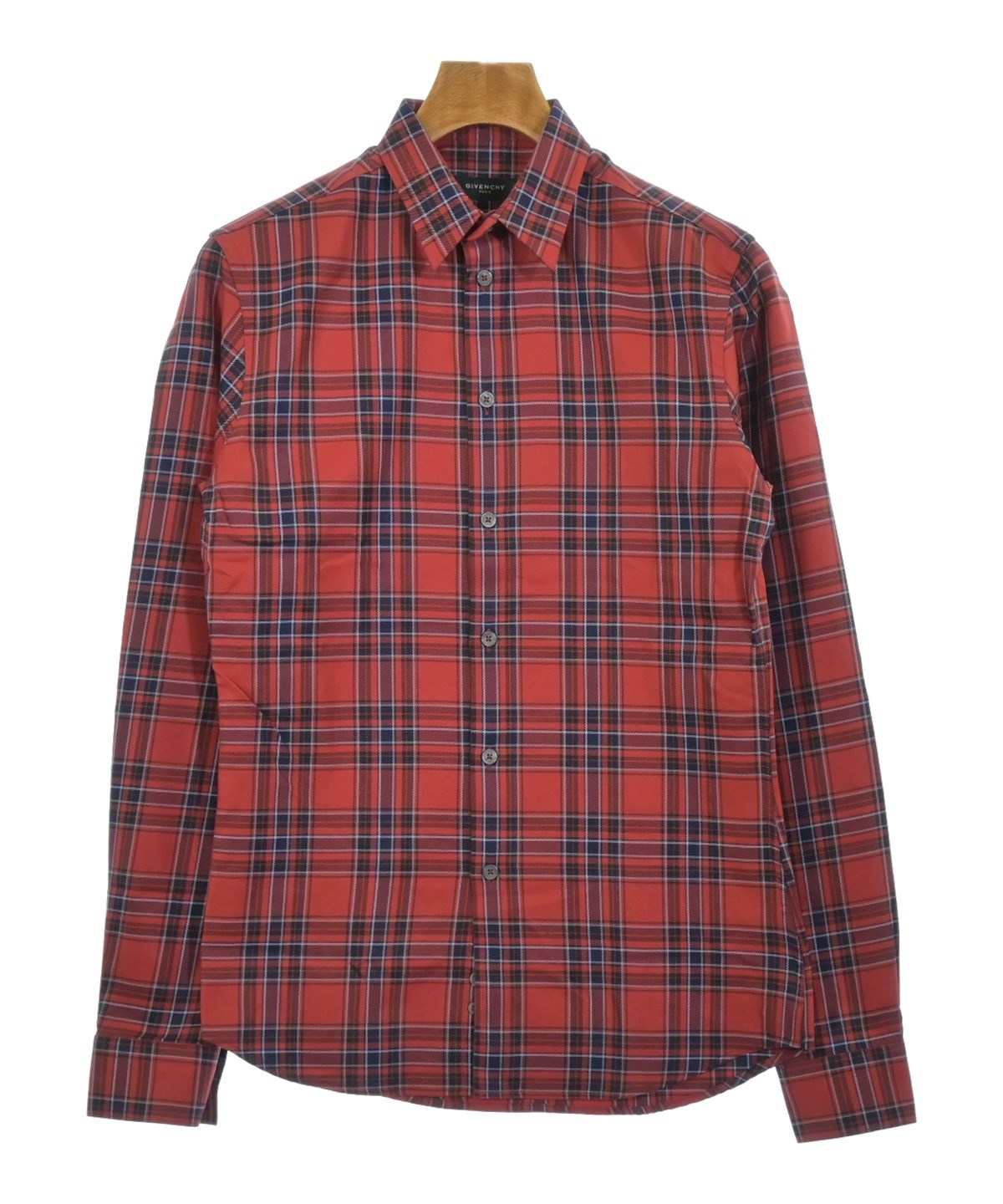GIVENCHY（ジバンシィ）カジュアルシャツ 赤 サイズ:37(XS位) メンズ