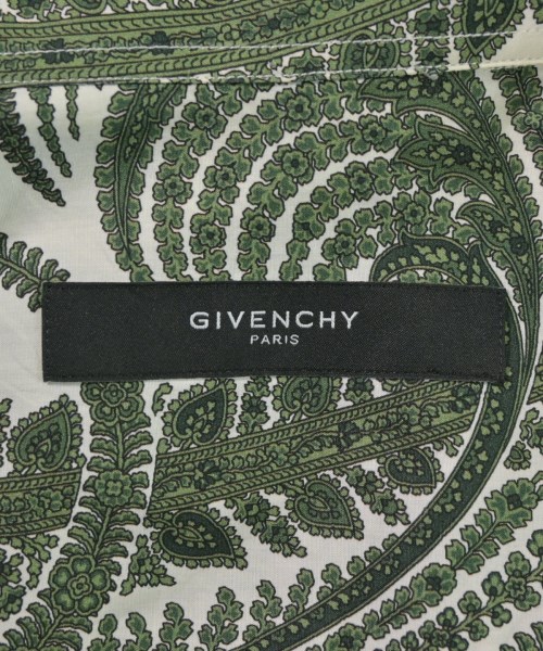 GIVENCHY（ジバンシィ）カジュアルシャツ 緑 サイズ:37(XS位) メンズ/2200633166076