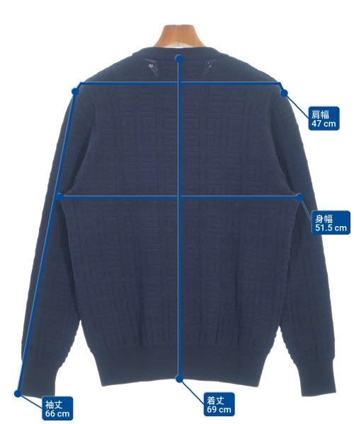 GIVENCHY（ジバンシィ）ニット・セーター 紺 サイズ:XS メンズ/2200614254068