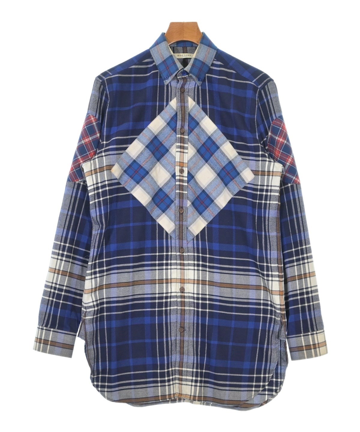 GIVENCHY（ジバンシィ）カジュアルシャツ 青 サイズ:37(XS位) メンズ