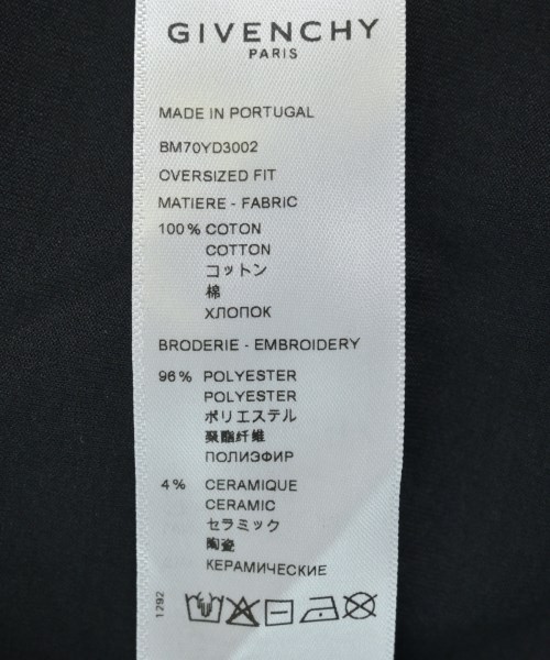 GIVENCHY（ジバンシィ）Tシャツ・カットソー 黒 サイズ:M メンズ/2200620814324