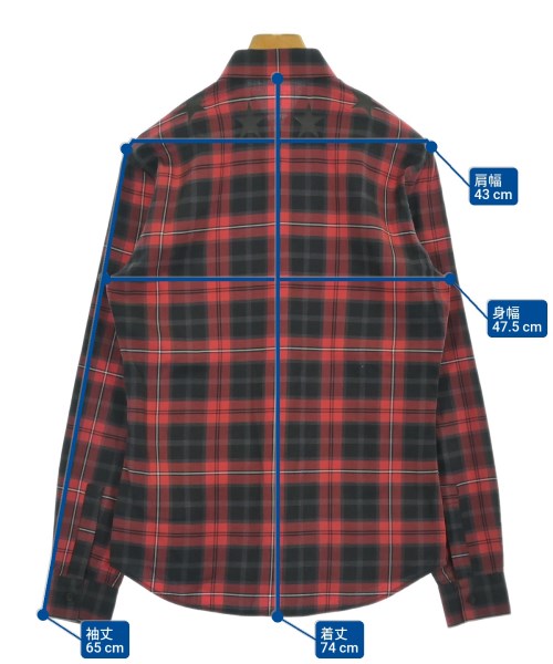 GIVENCHY（ジバンシィ）カジュアルシャツ 赤 サイズ:37(XS位) メンズ/2200676255065