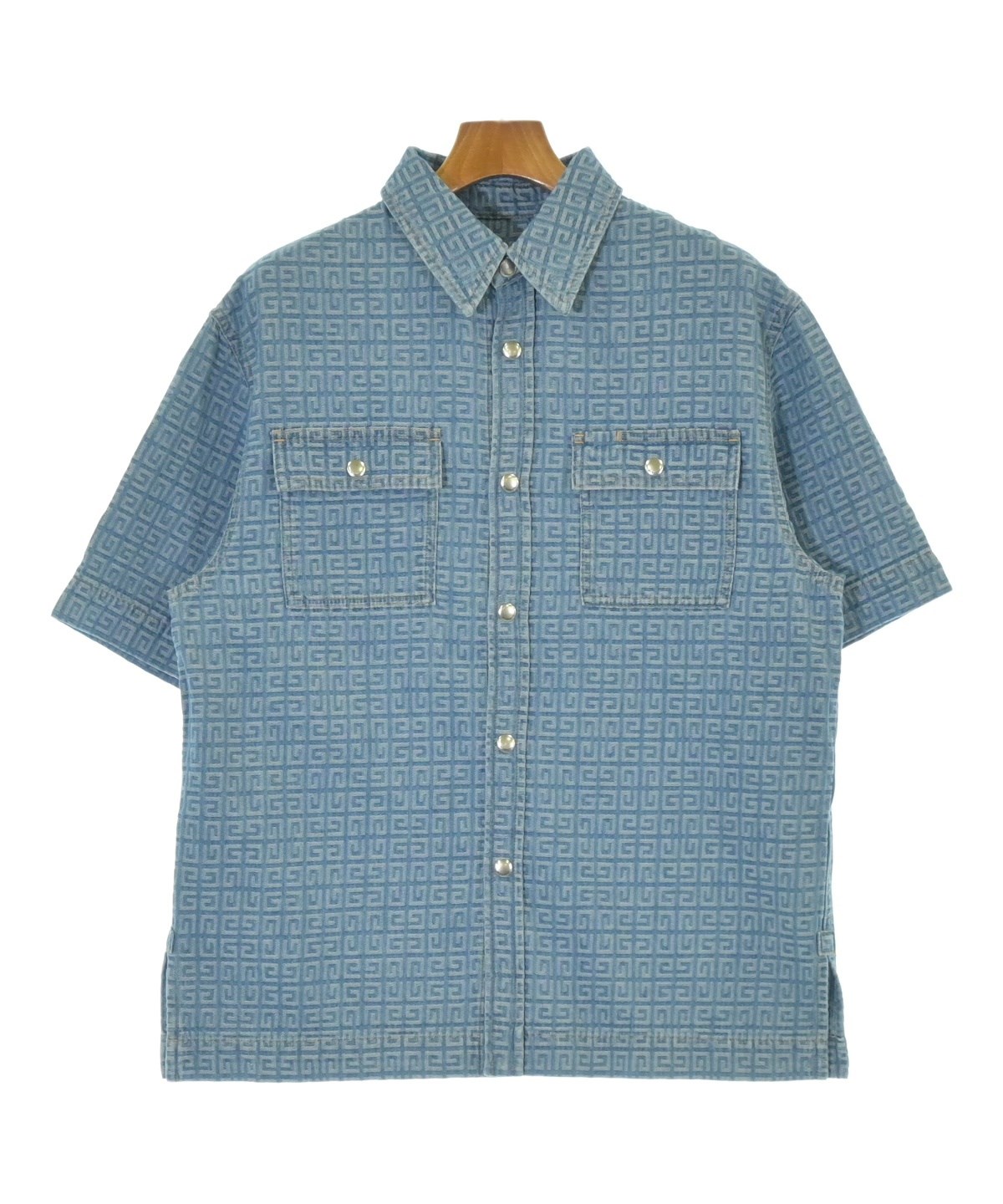 GIVENCHY ジバンシー カジュアルシャツ XS 青 【古着】【中古】【送料無料】 GIVENCHY（ジバンシィ）カジュアルシャツ 青 サイズ:S メンズ