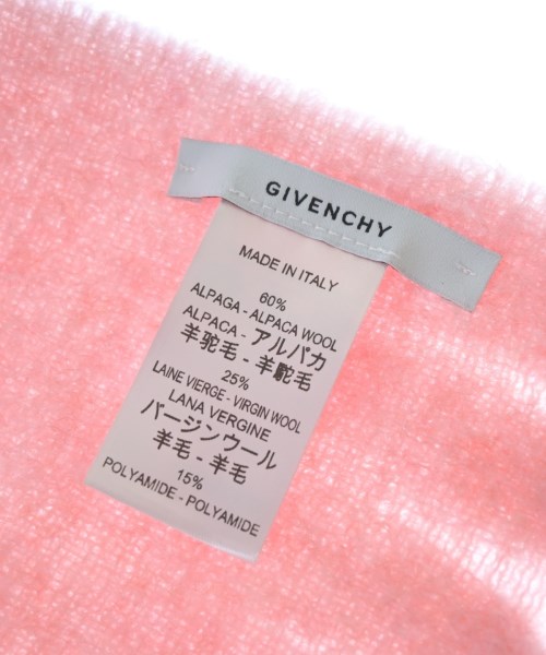 GIVENCHY（ジバンシィ）マフラー ピンク サイズ:- レディース/2200699423151
