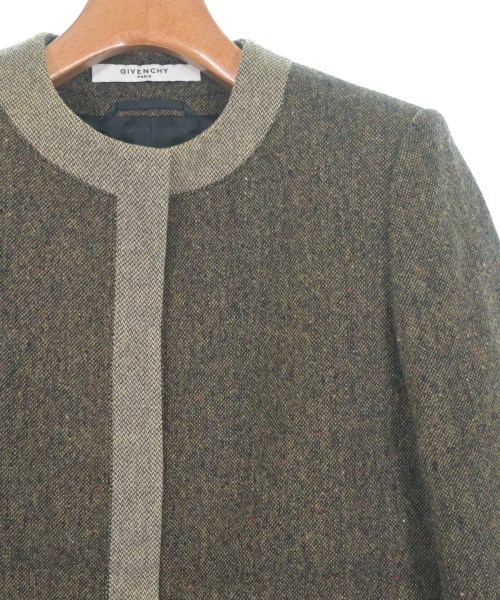 GIVENCHY（ジバンシィ）ノーカラージャケット 茶 サイズ:38(S位) レディース/2200655075264