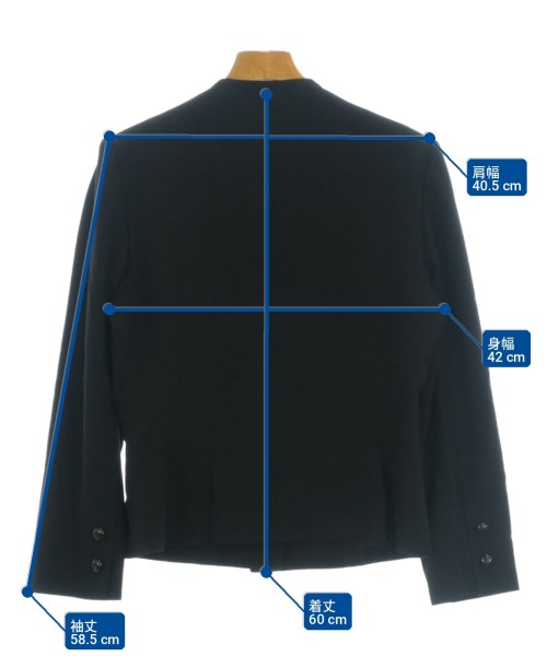 GIVENCHY（ジバンシィ）ノーカラージャケット 黒 サイズ:-(L位) レディース/2200713228045