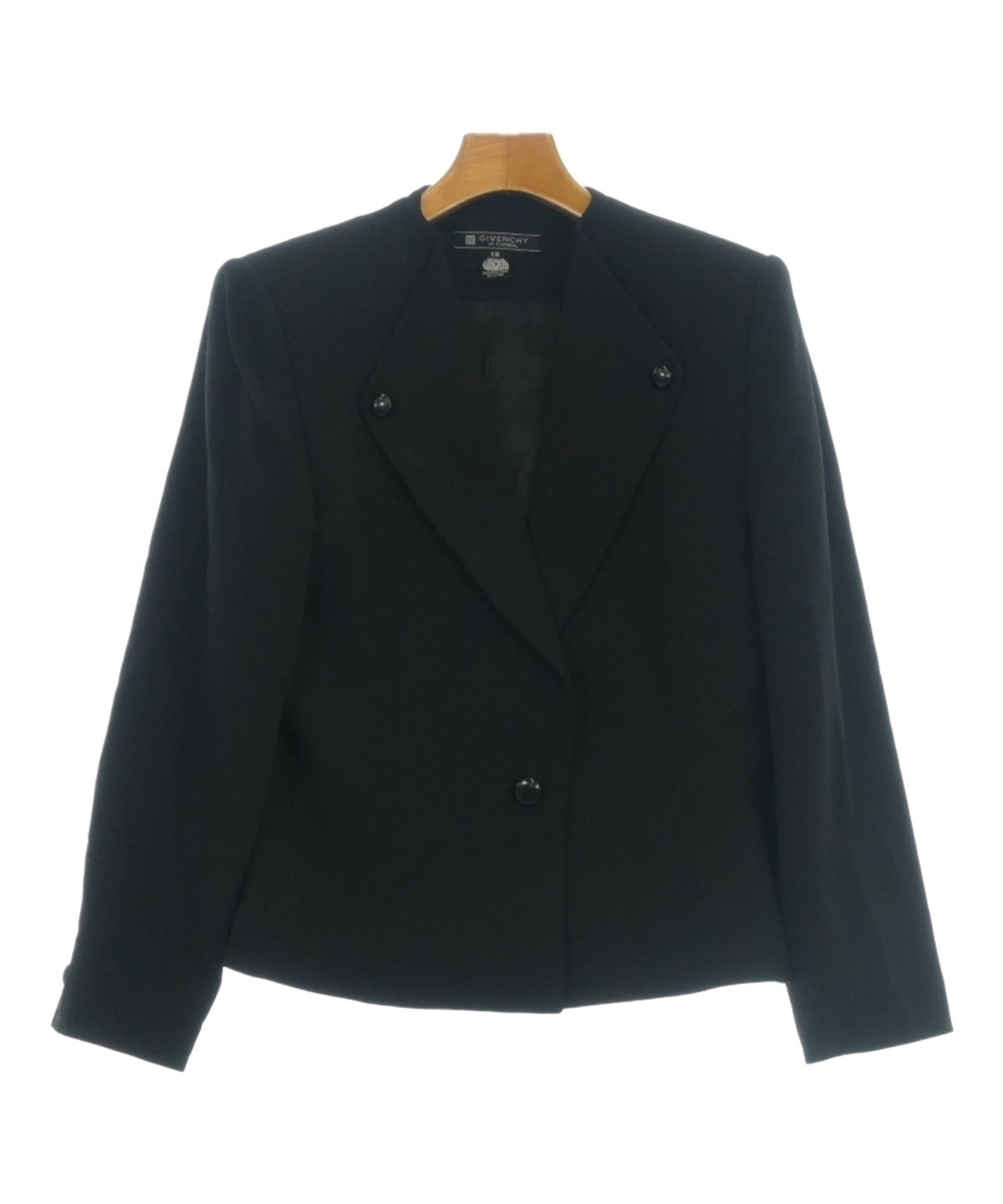 GIVENCHY（ジバンシィ）ノーカラージャケット 黒 サイズ:-(L位 