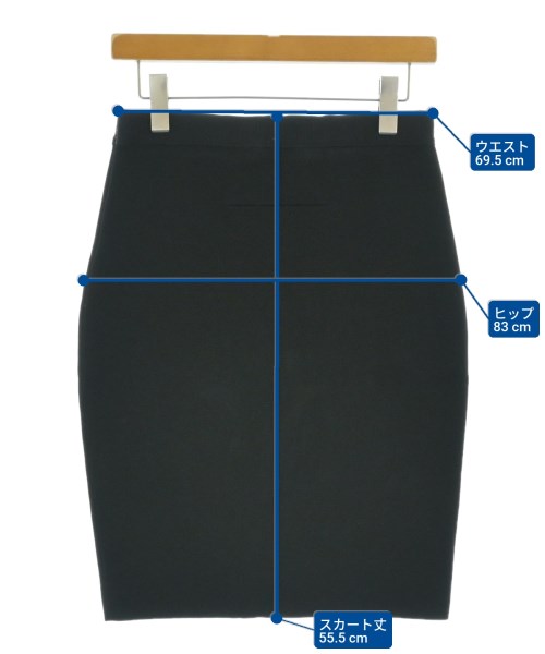 GIVENCHY（ジバンシィ）ひざ丈スカート 黒 サイズ:M レディース/2200670757213
