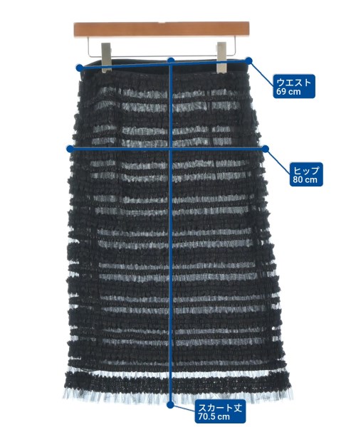 GIVENCHY（ジバンシィ）ひざ丈スカート 黒 サイズ:38(S位) レディース/2200670757220