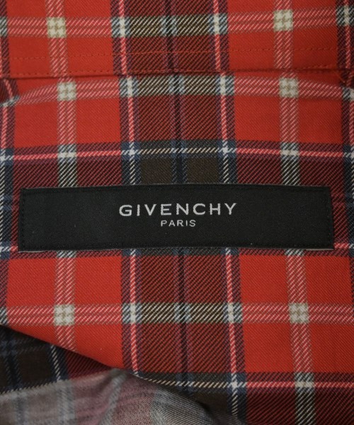 GIVENCHY（ジバンシィ）カジュアルシャツ 赤 サイズ:38(S位) メンズ/2200730840787