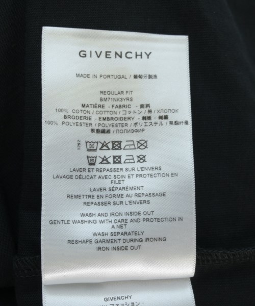 GIVENCHY（ジバンシィ）Tシャツ・カットソー 黒 サイズ:XL メンズ/2200734469014