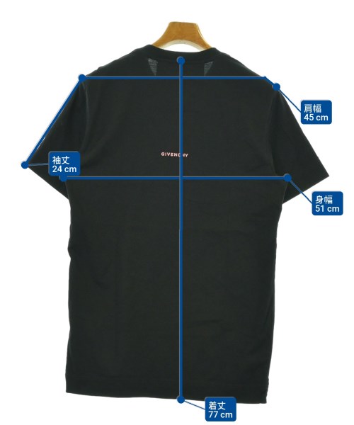 GIVENCHY（ジバンシィ）Tシャツ・カットソー 黒 サイズ:S メンズ/2200684832029