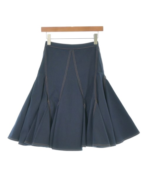 GIVENCHY（ジバンシィ）ひざ丈スカート 紺 サイズ:34(XXS位) レディース/2200688682194