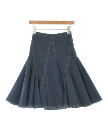 GIVENCHY（ジバンシィ）ひざ丈スカート 紺 サイズ:34(XXS位