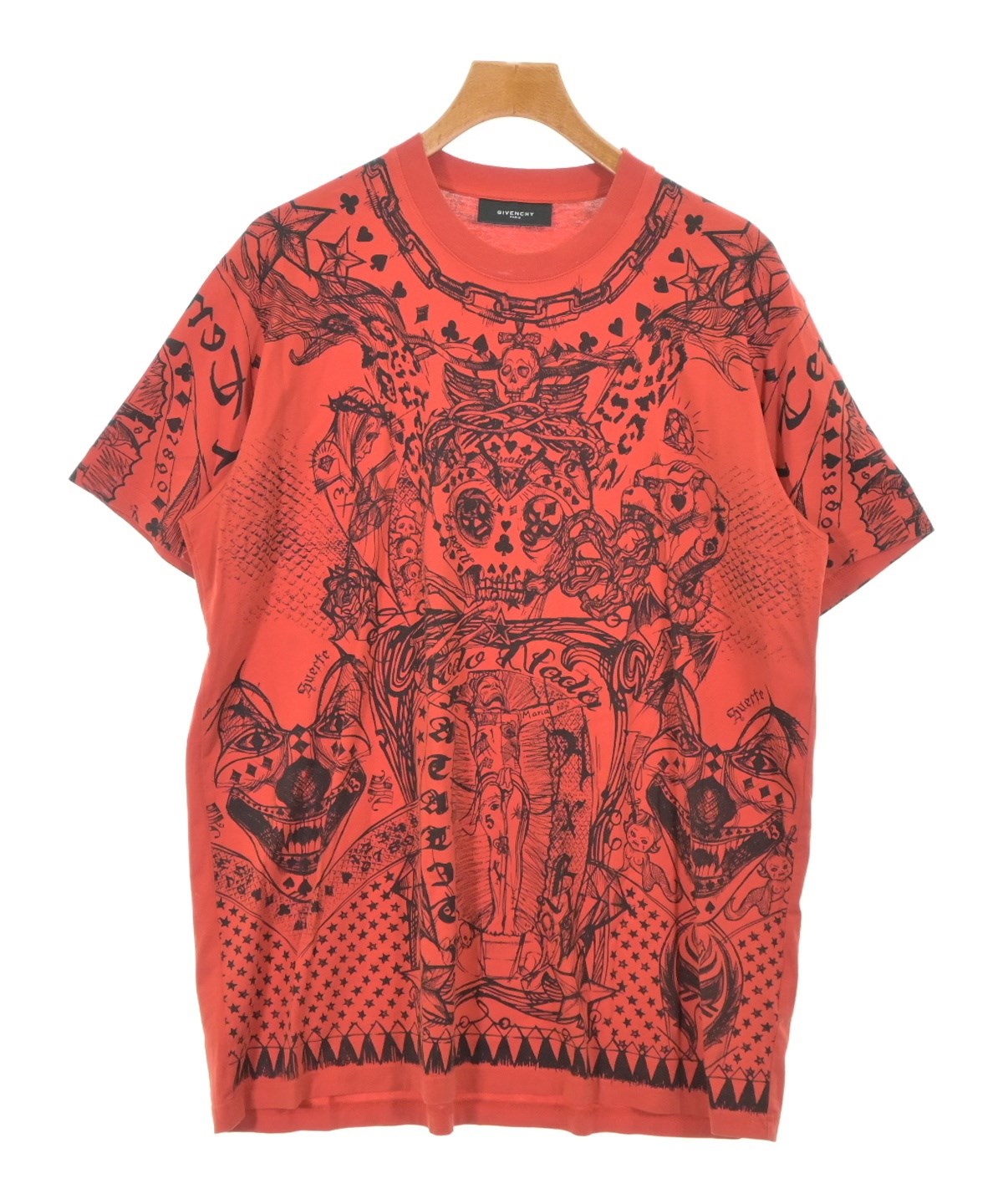 GIVENCHY（ジバンシィ）Tシャツ・カットソー 赤 サイズ:XXS メンズ