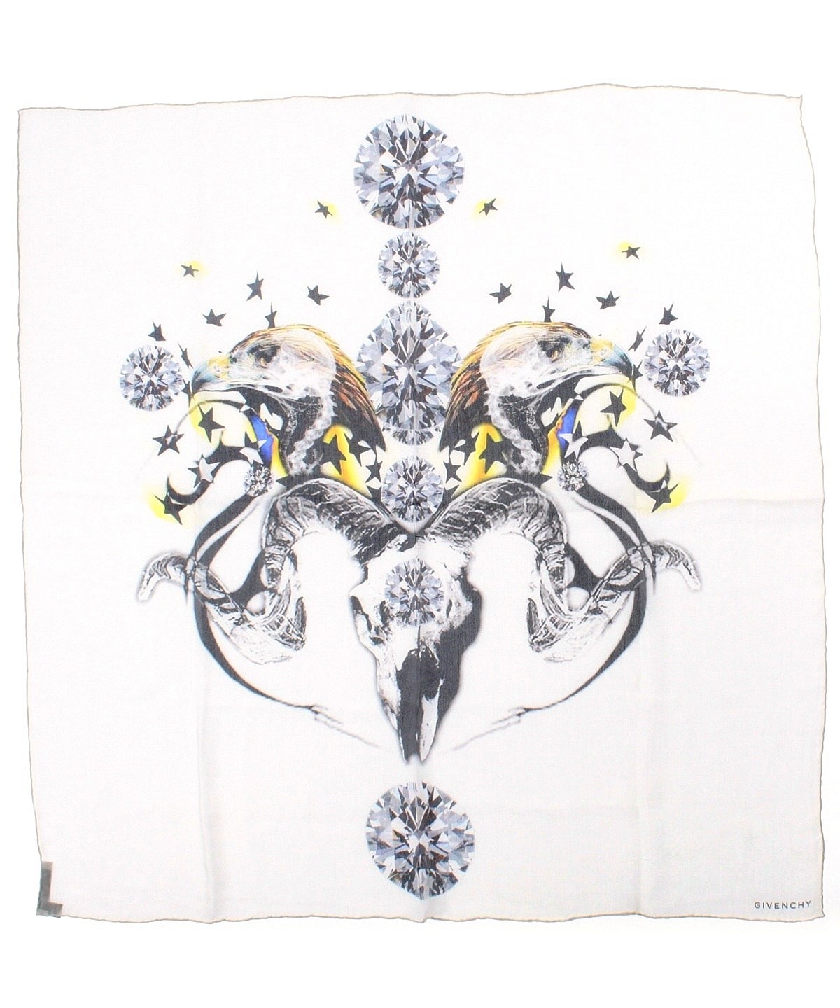 GIVENCHY（ジバンシィ）バンダナ・スカーフ 白 サイズ:- レディース