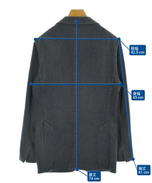 hLam（ラム）カジュアルジャケット 紺 サイズ:44(S位) メンズ/2200669363043