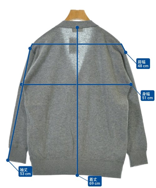 hLam（ラム）カーディガン グレー サイズ:M メンズ/2200652760026