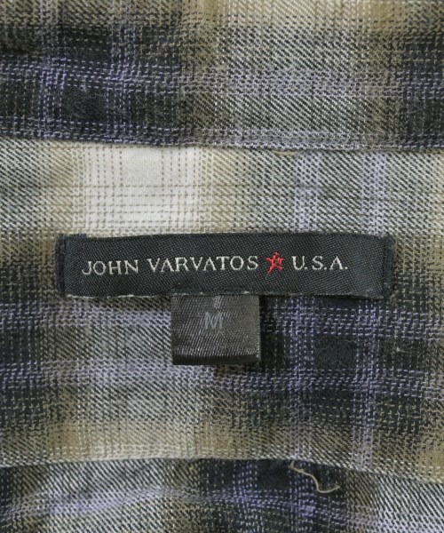 john varvatos（ジョンバルベイトス）カジュアルシャツ 紫 サイズ:M メンズ/2200673920096