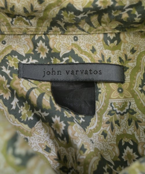 john varvatos（ジョンバルベイトス）カジュアルシャツ 緑 サイズ:S メンズ/2200665168079