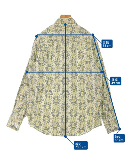 john varvatos（ジョンバルベイトス）カジュアルシャツ 緑 サイズ:S メンズ/2200665168079