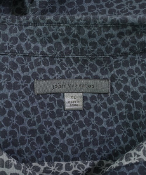 john varvatos（ジョンバルベイトス）カジュアルシャツ 紺 サイズ:XL メンズ/2200722373064