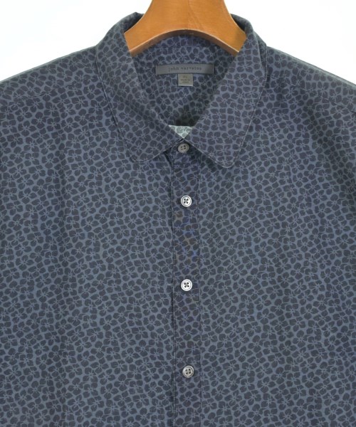 john varvatos（ジョンバルベイトス）カジュアルシャツ 紺 サイズ:XL メンズ/2200722373064